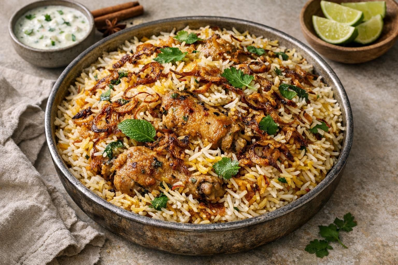 Hyderabadi Chicken Biryani