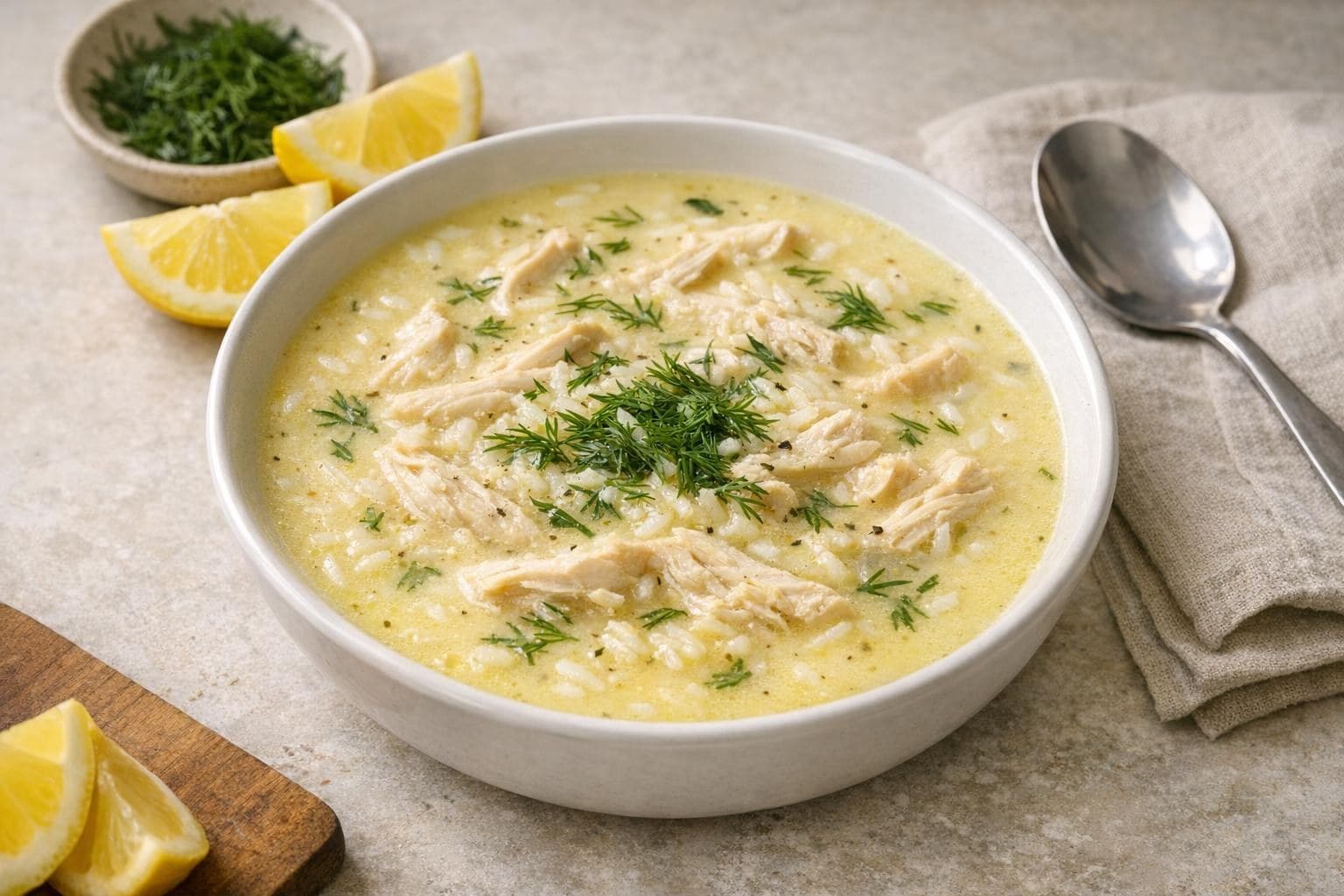 Greek Lemon Chicken Soup