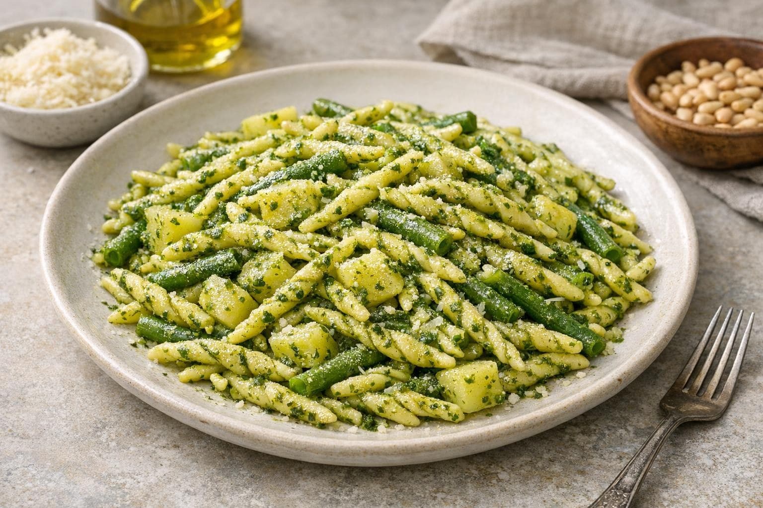 Pasta al Pesto Genovese