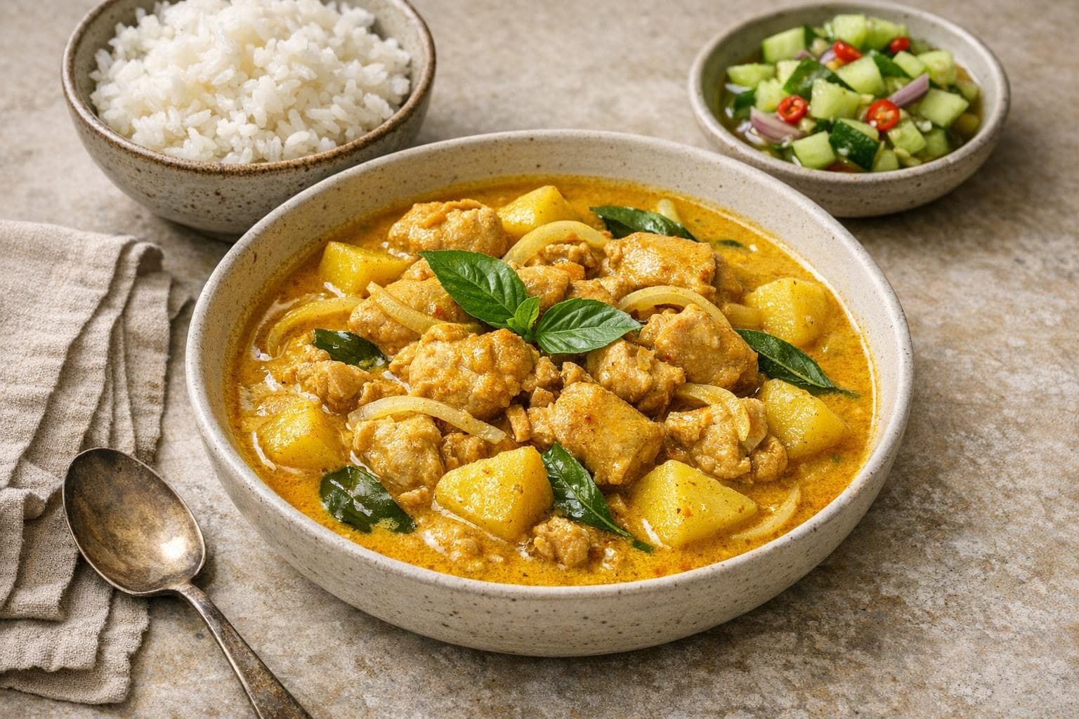 Kaeng Kari Gai (Thai Yellow Curry with Chicken)