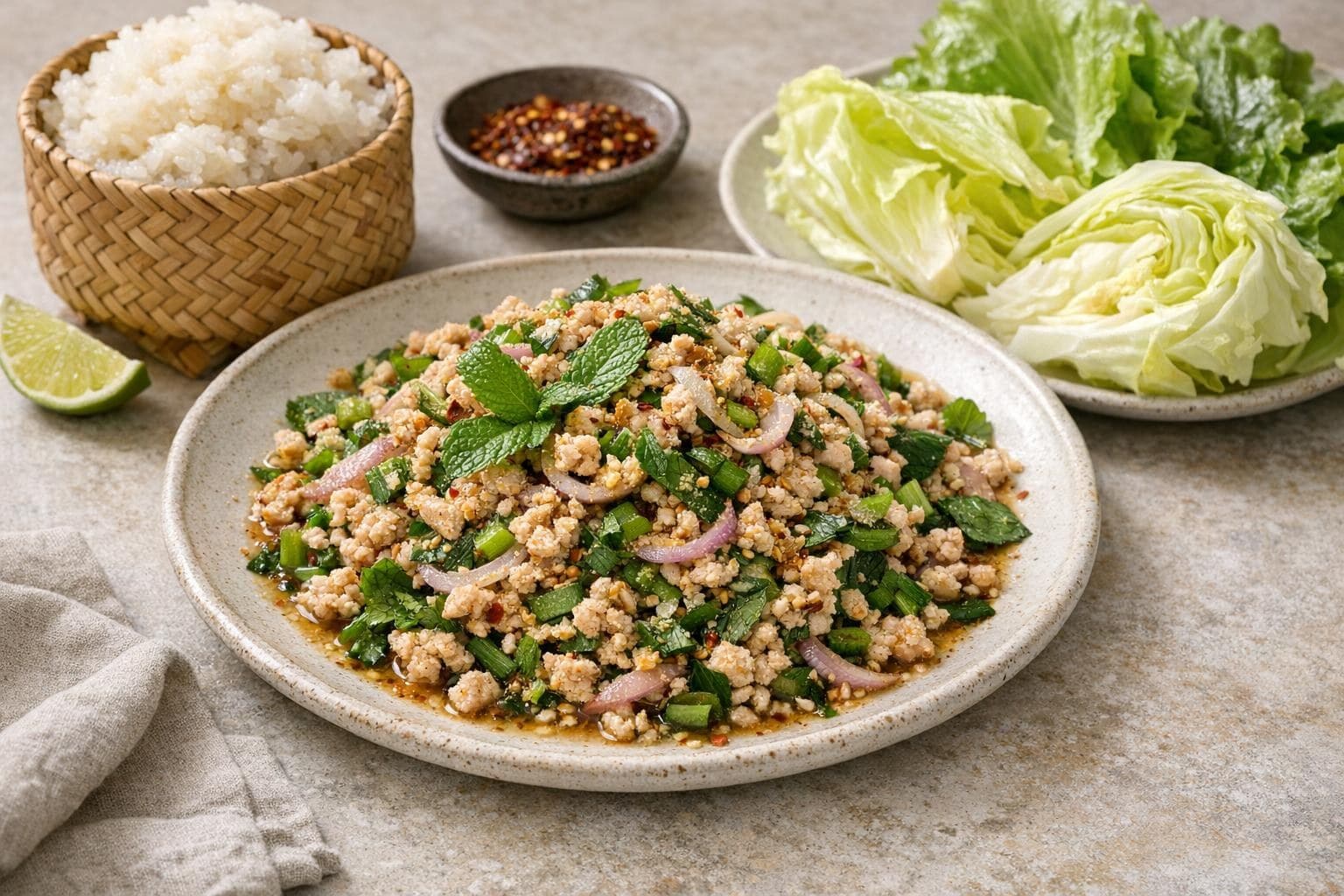 Larb Gai (Thai Chicken Salad)