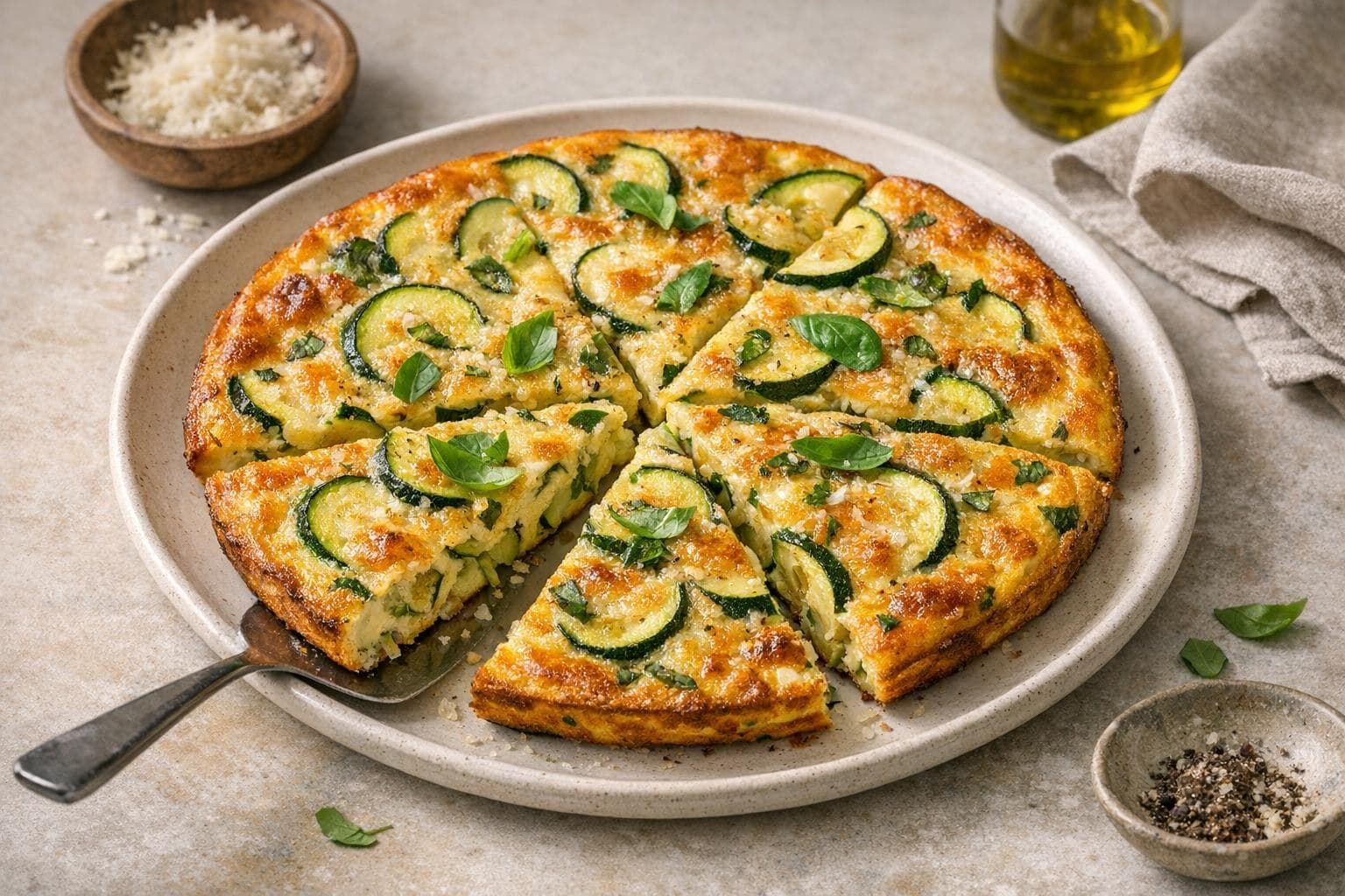 Zucchini and Parmesan Frittata