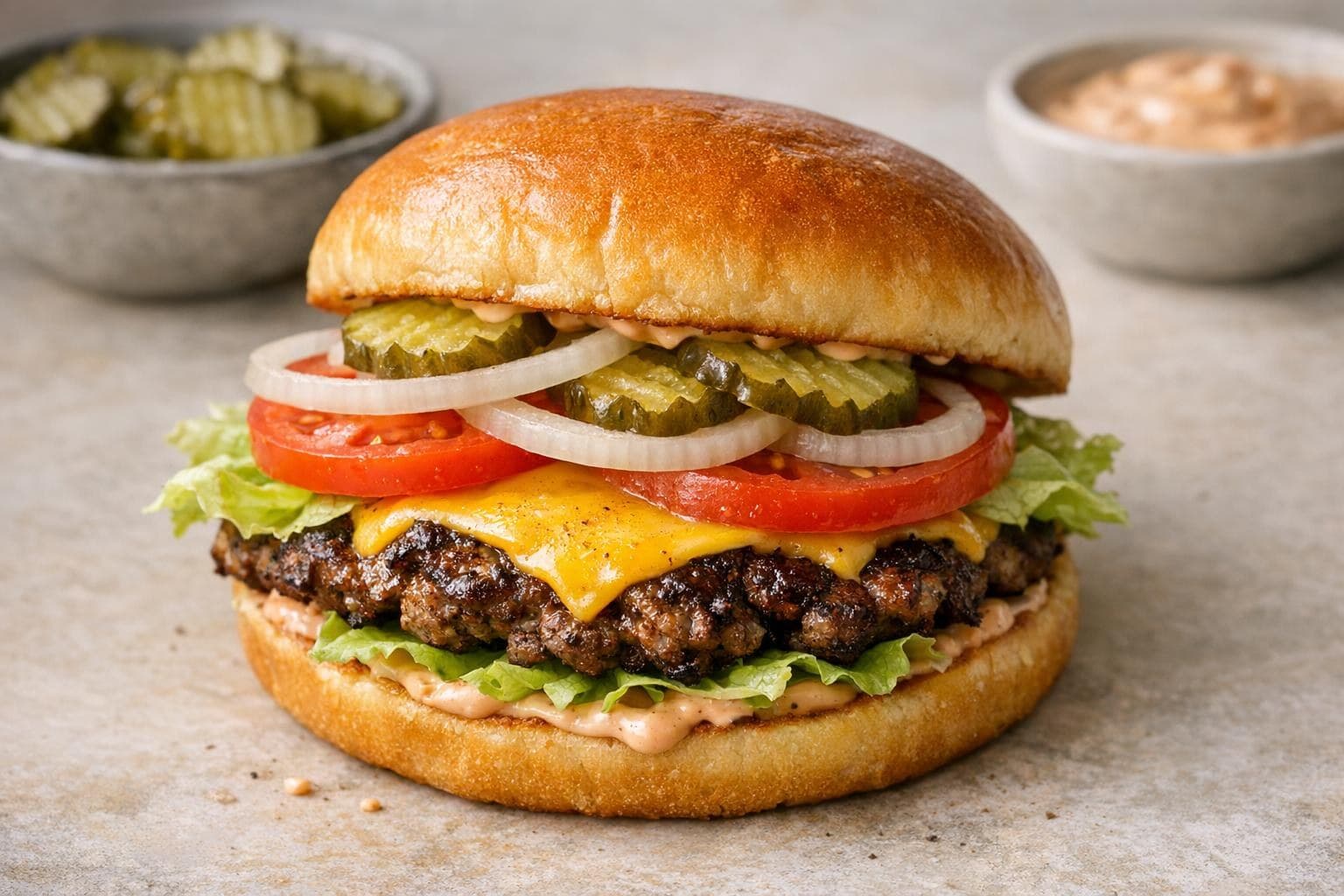 Classic American Cheeseburger
