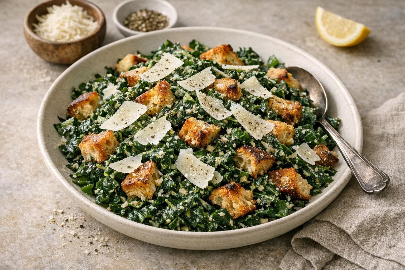 Kale Caesar Salad