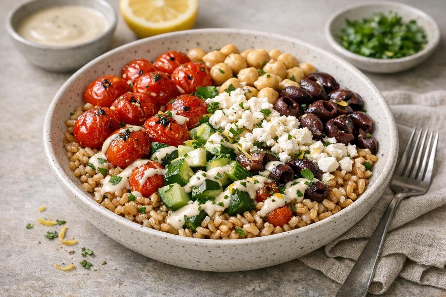 Mediterranean Grain Bowl