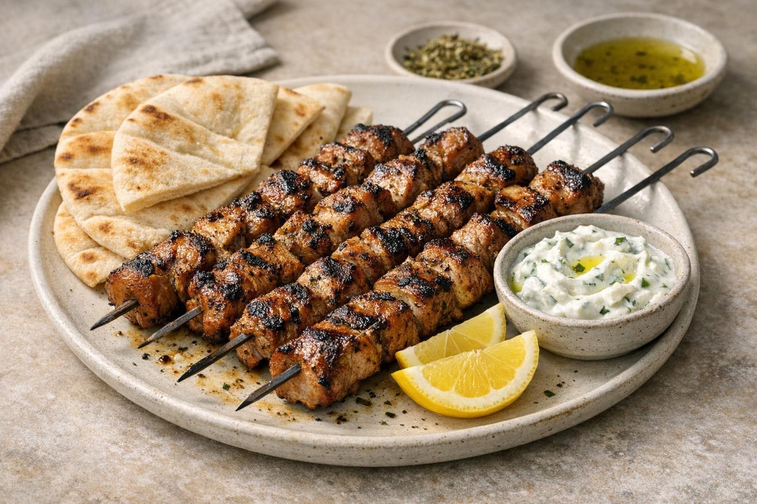 Pork Souvlaki Skewers