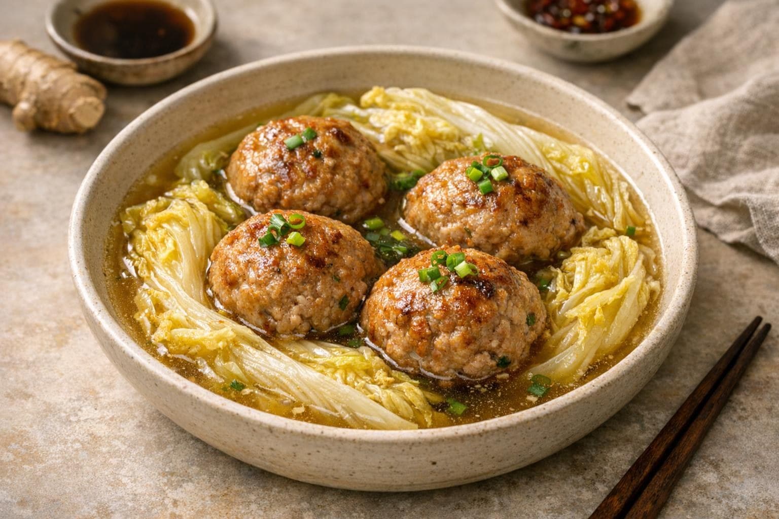 Lion's Head Meatballs (Shi Zi Tou)