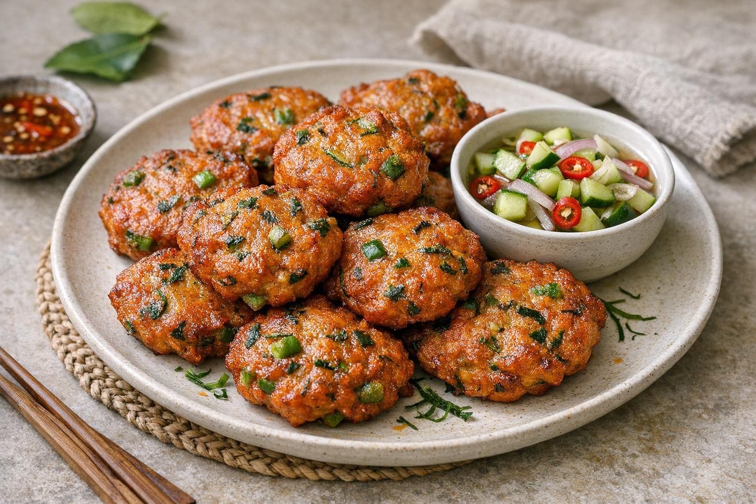 Tod Mun Pla (Thai Fish Cakes)