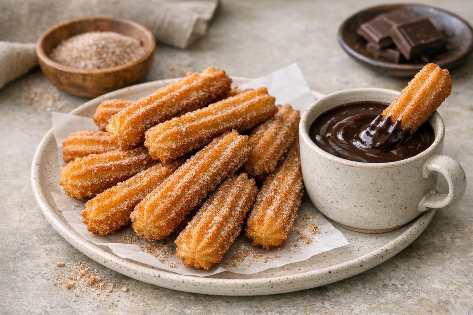 Churros con Chocolate